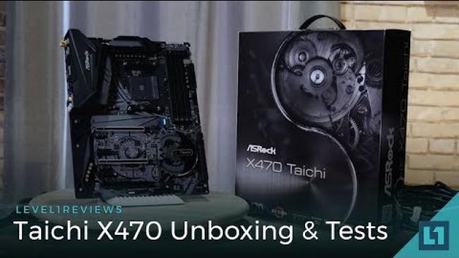 Embedded thumbnail for Taichi X470 - Unboxing,  Linux Test, OC Test, Zen+ 4 stick memory speed tests