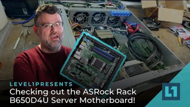 Embedded thumbnail for Checking Out The ASRock Rack B650D4U Server Motherboard!