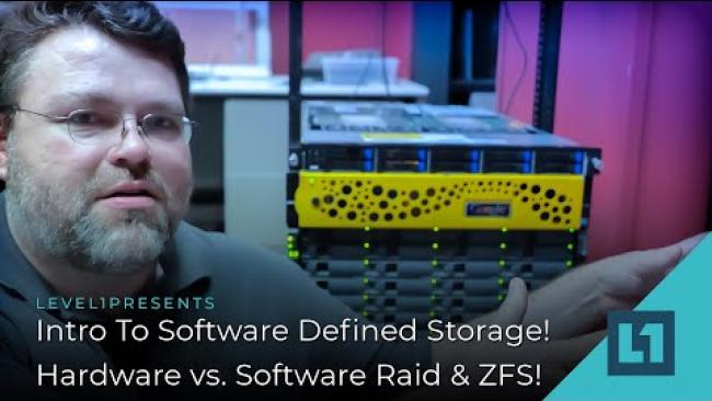 Embedded thumbnail for Intro To Software Defined Storage! Hardware vs. Software Raid &amp;amp; ZFS!