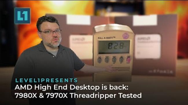 Embedded thumbnail for AMD High End Desktop is back : 7980X &amp;amp; 7970X  Threadripper Tested
