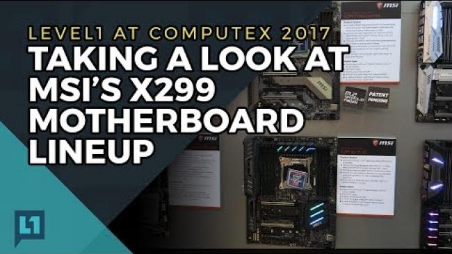 Embedded thumbnail for MSI X299 Motherboard Lineup at Computex: Killer Extend and MysticLight (SteelSeries engine)