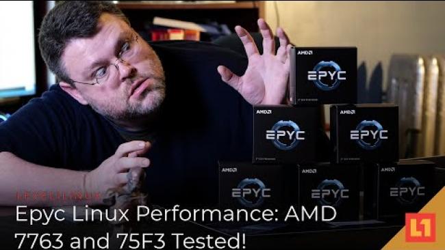 Embedded thumbnail for Epyc Linux Performance: AMD 7763 and 75F3 Tested!