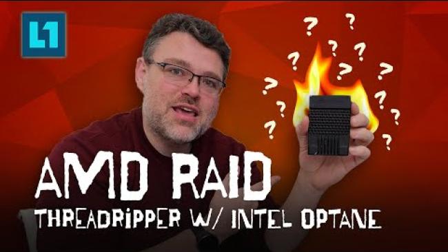 Embedded thumbnail for AMD RAID with INTEL OPTANE on a Threadripper Machine