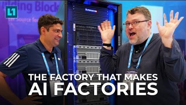 Embedded thumbnail for GB300 NVL72 is the AI Factory Making Factory!